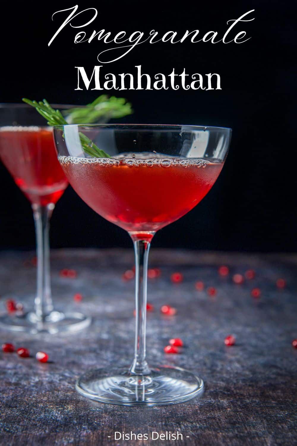 Velvet Pomegranate Manhattan