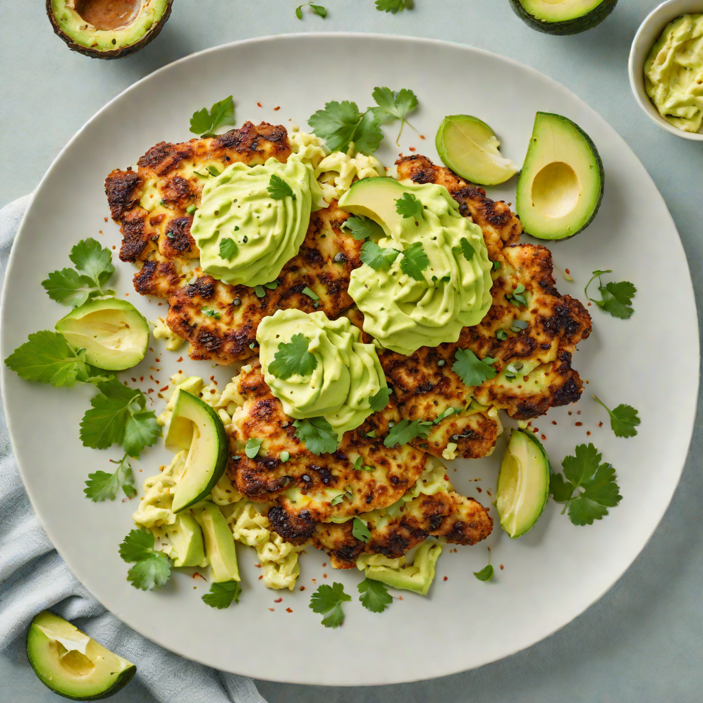 Taco-Seasoned Cauliflower Steak with Avocado Crema