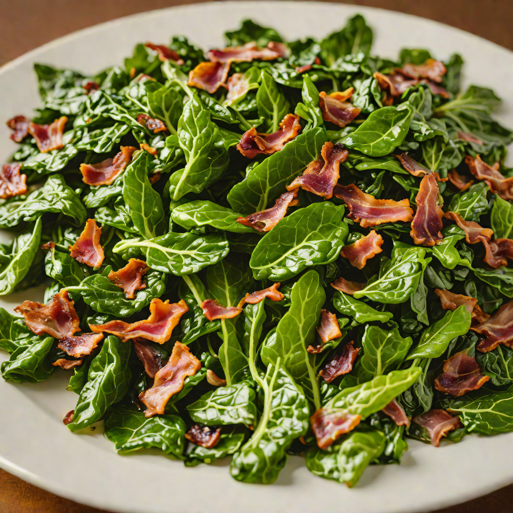 Pan-Sautéed Collard Greens with Bacon and Vinegar