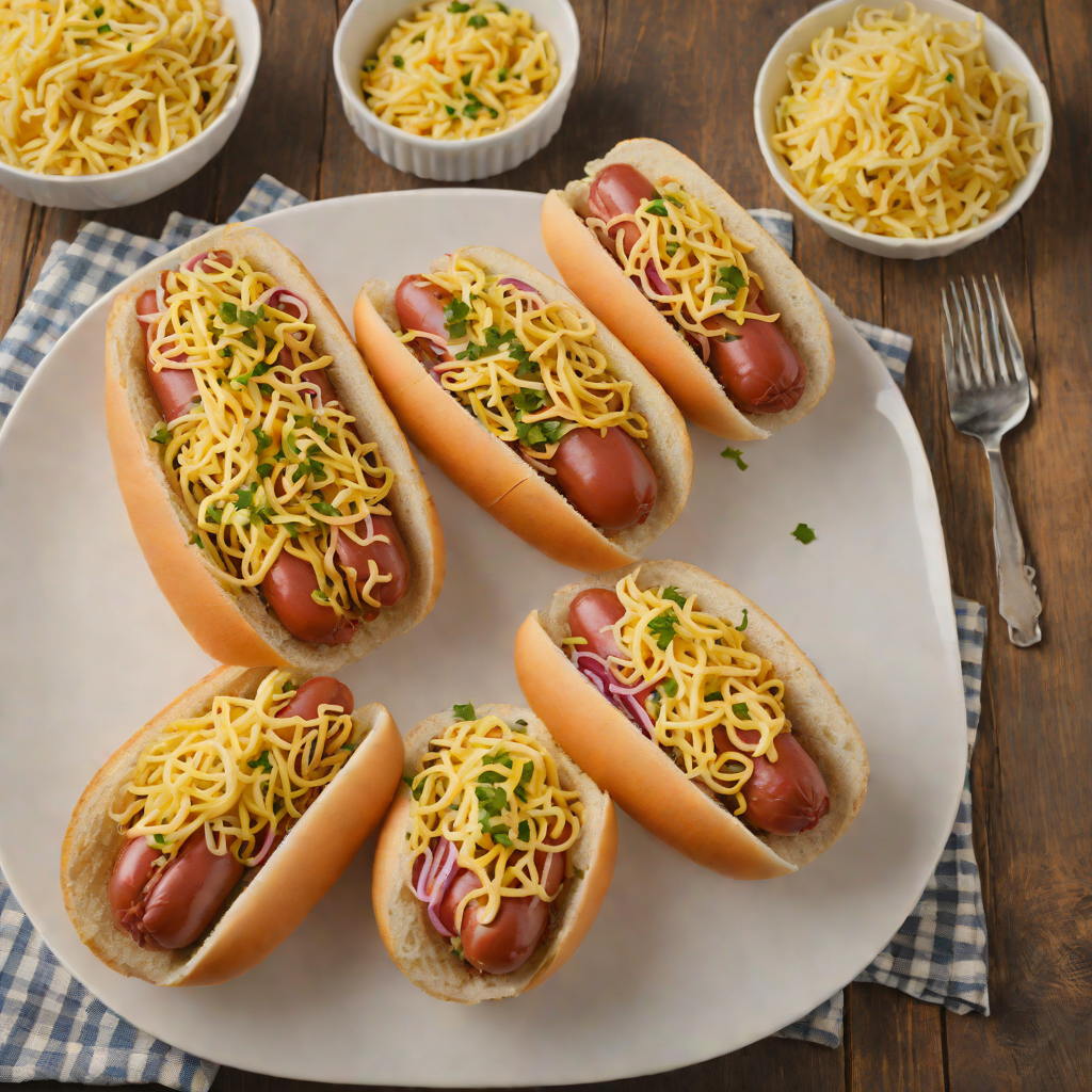 Boiled New York-Style Hot Dogs with Sauerkraut and Mustard