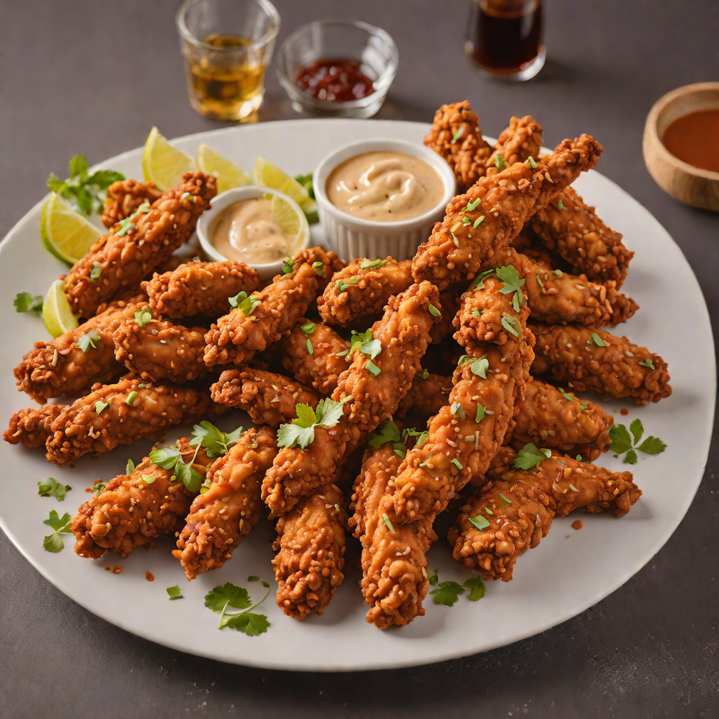 Nashville-Style Hot Chicken Tenders with Spicy Garlic Sauce
