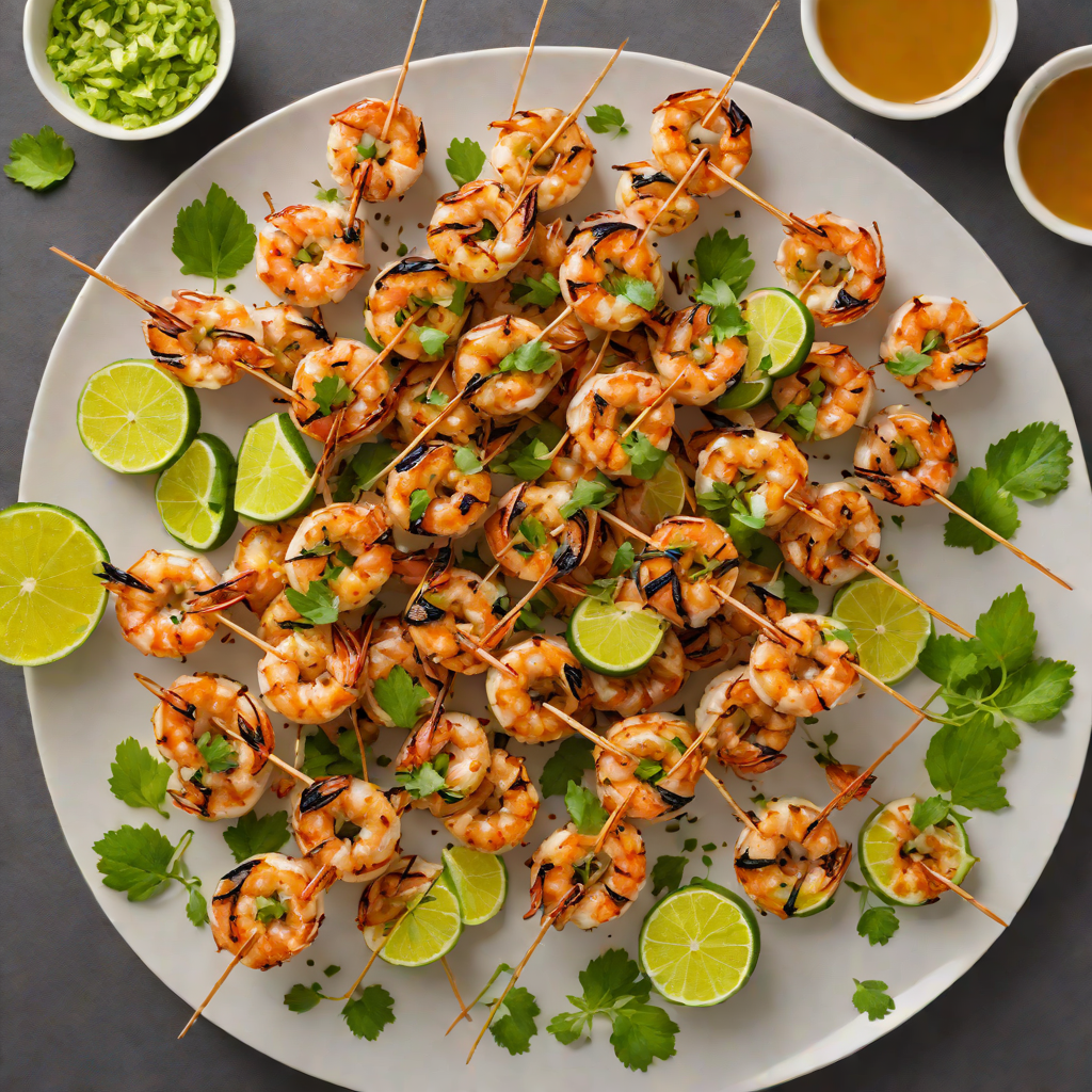 Chili-Lime Grilled Shrimp Skewers with Honey Glaze