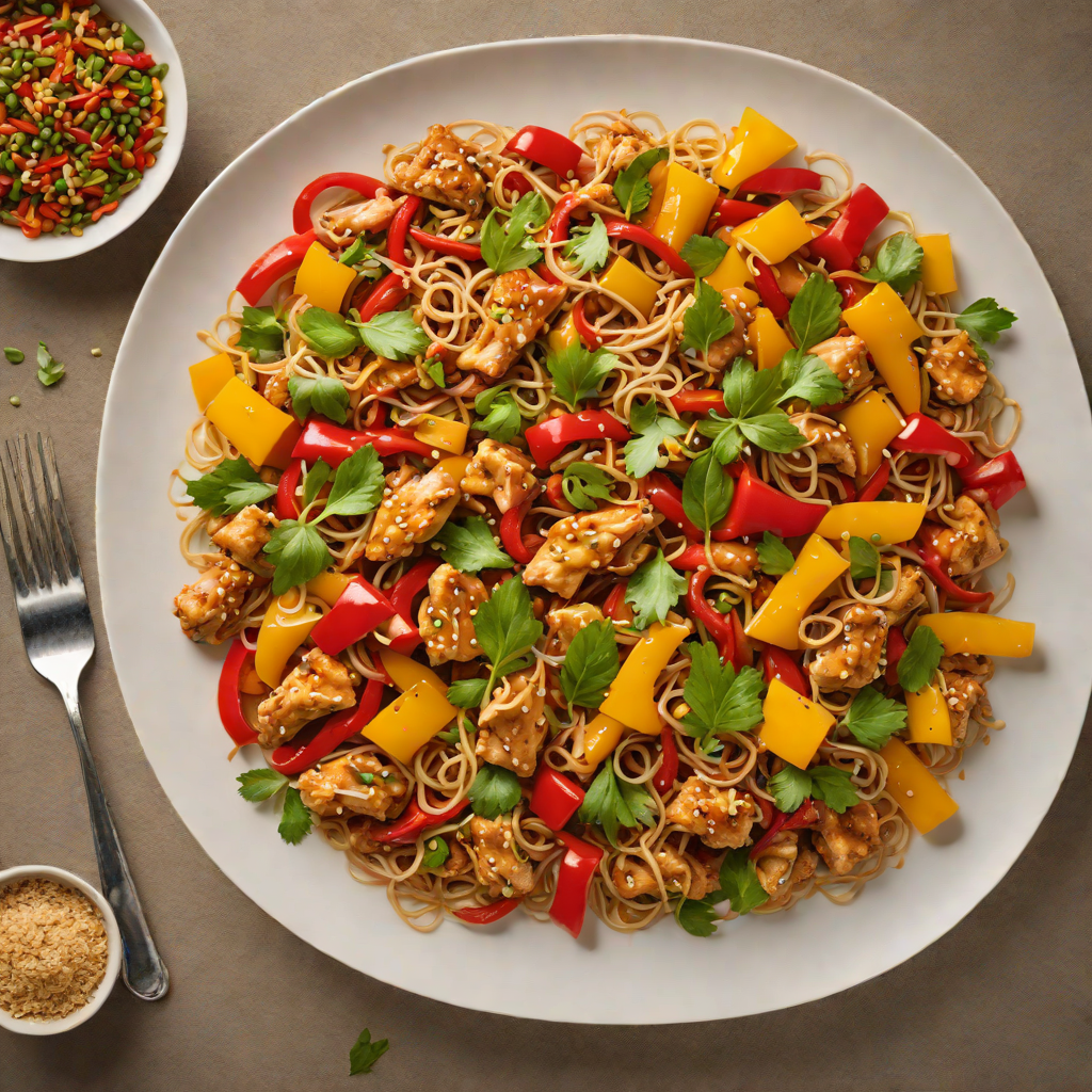 Arcade-Style Spicy Chicken Stir Fry with Bell Peppers