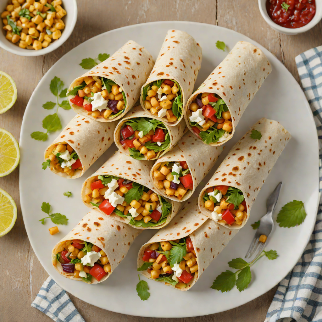 Family Adventure-Inspired Mediterranean Chickpea and Feta Wraps