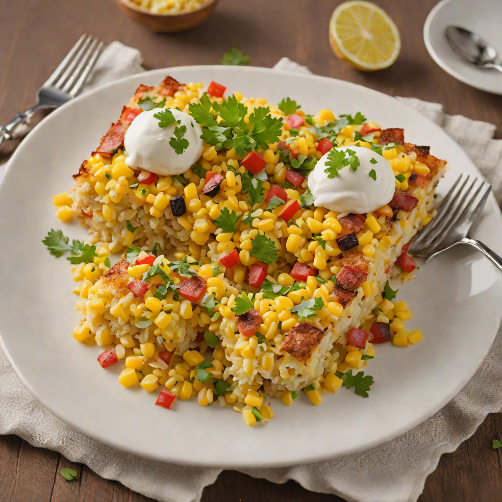 Baked Bolivian Potato and Corn Casserole
