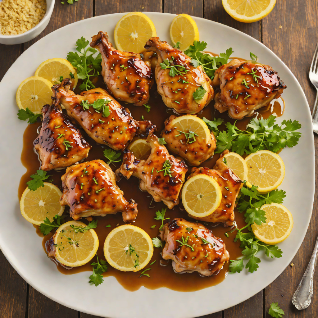 Lemon-Honey Glazed Chicken Thighs