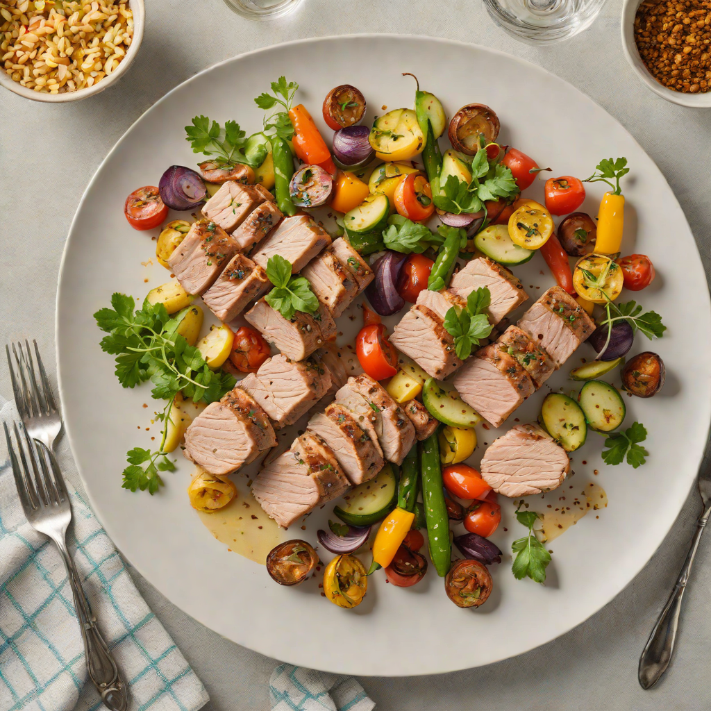 Sheet Pan Herb-Roasted Pork Tenderloin with Summer Vegetables
