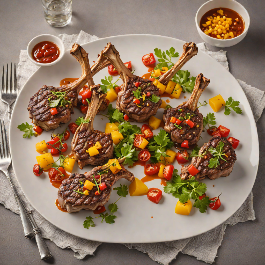 Drakensberg-Inspired Grilled Lamb Chops with Spicy Chakalaka Relish