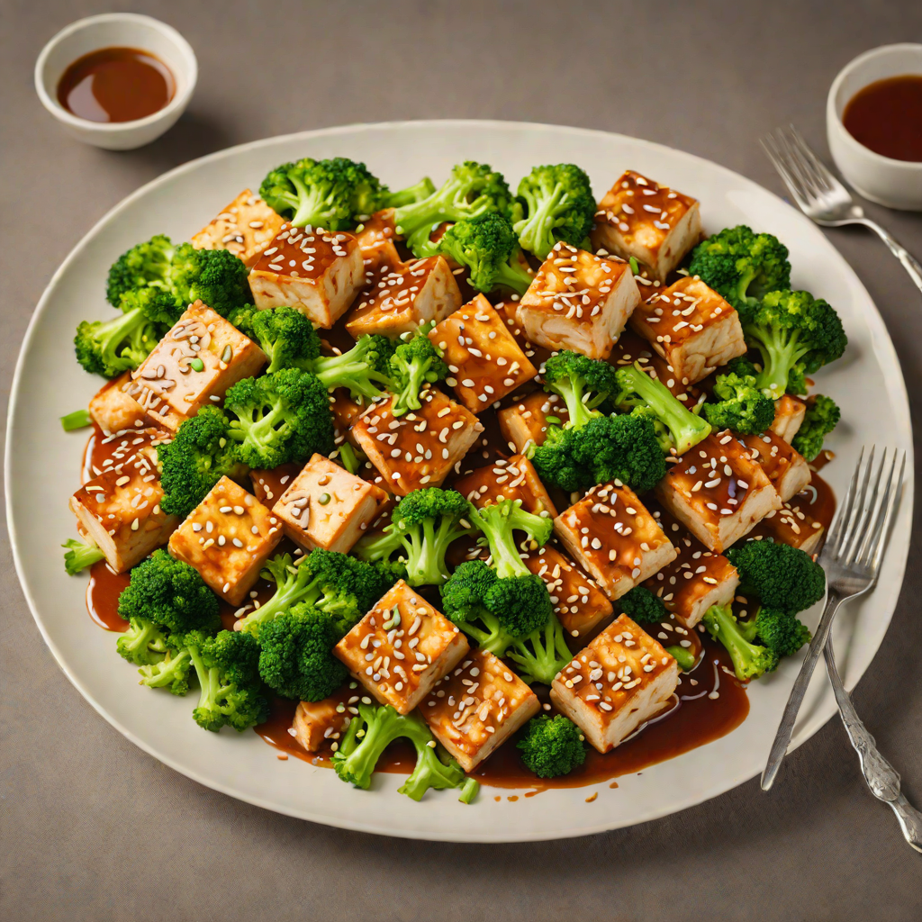 Stir-Fried Tofu and Broccoli with Spicy Sesame Sauce