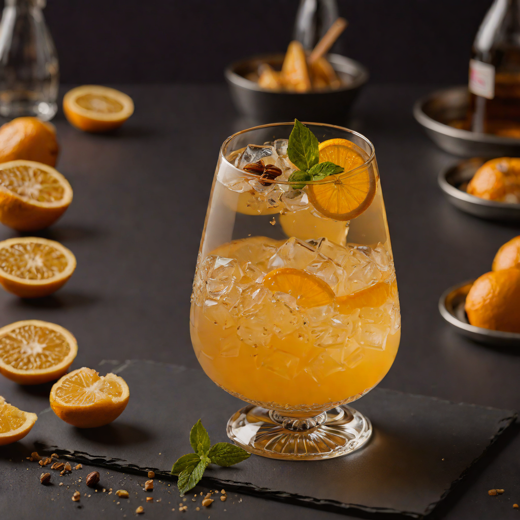Charred Citrus and Honey Whiskey Sour