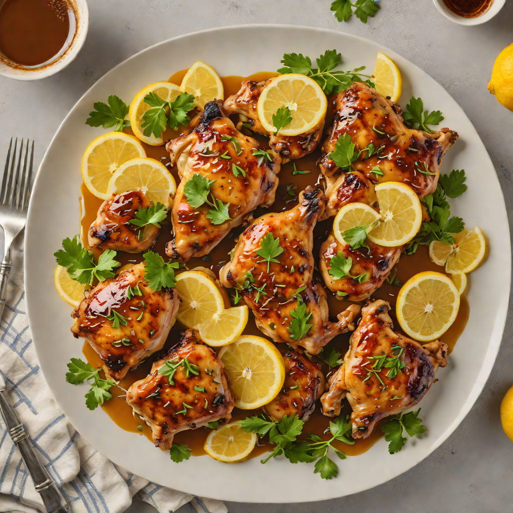 Skillet Lemon-Honey Glazed Chicken Thighs