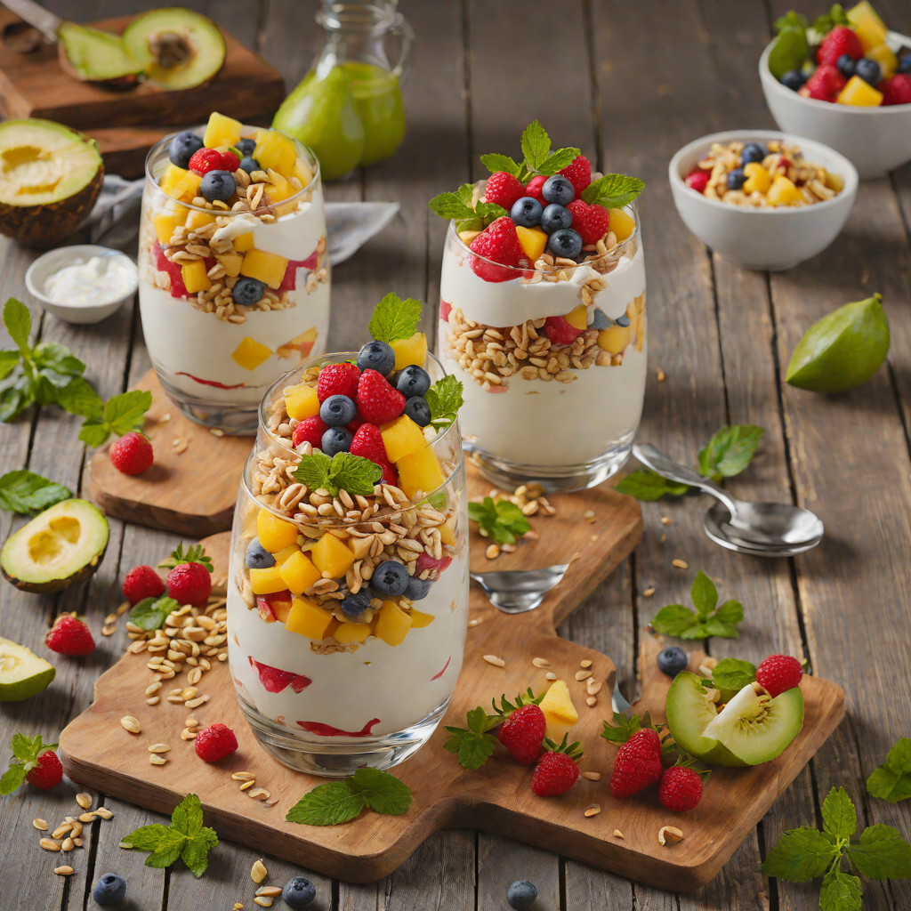 No-Bake Tropical Fruit Yogurt Parfait