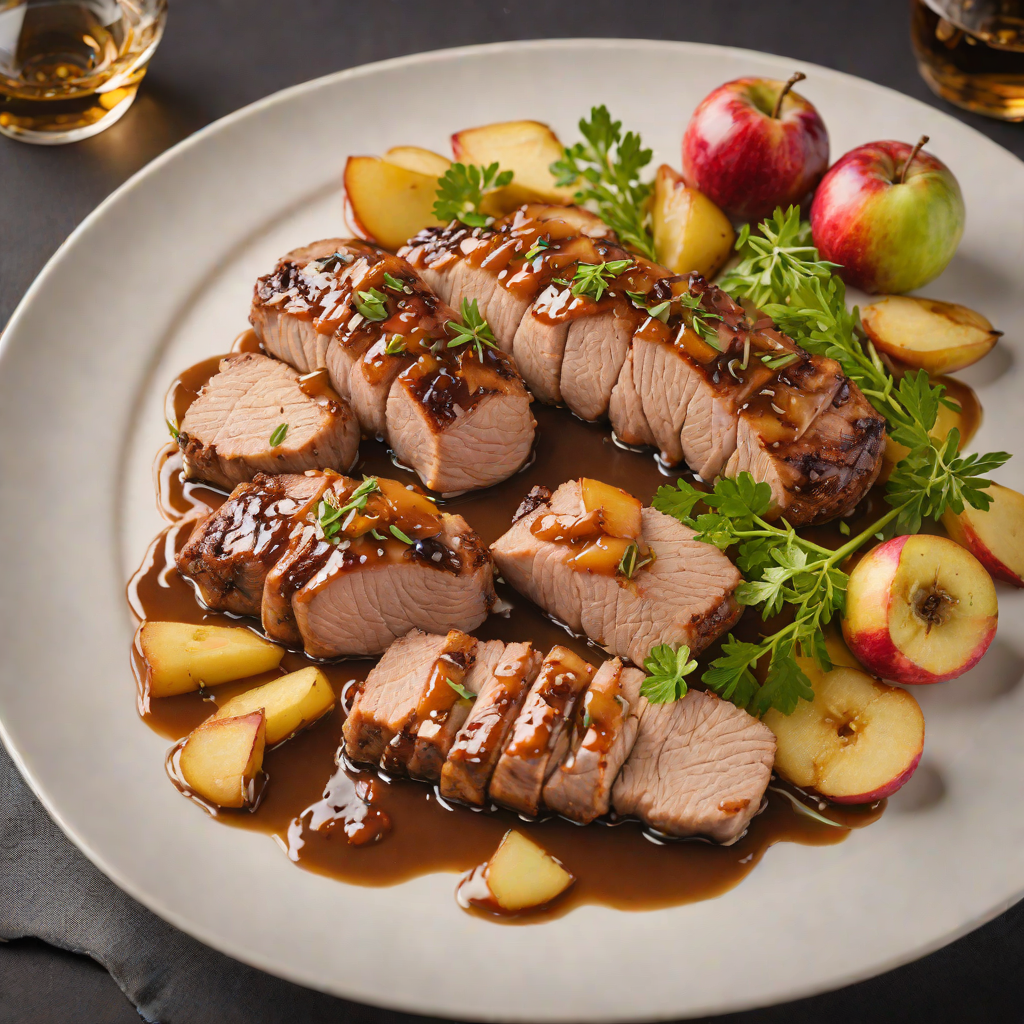 Whiskey-Glazed Pork Tenderloin with Caramelized Apples