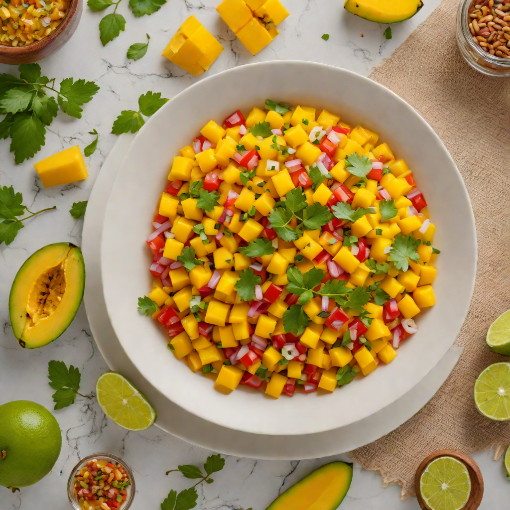 Spiced Rum-Infused Caribbean Mango Salsa