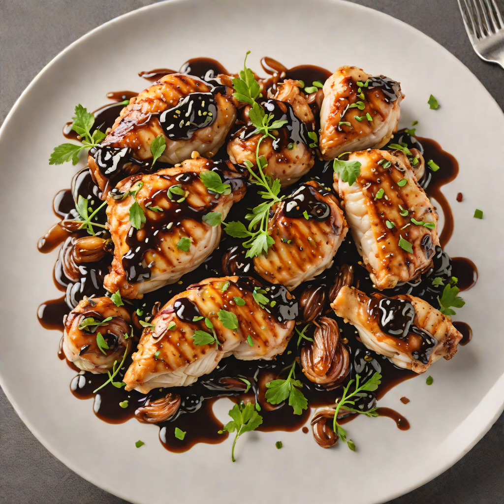 Sautéed Chicken with Caramelized Shallots and Balsamic Glaze