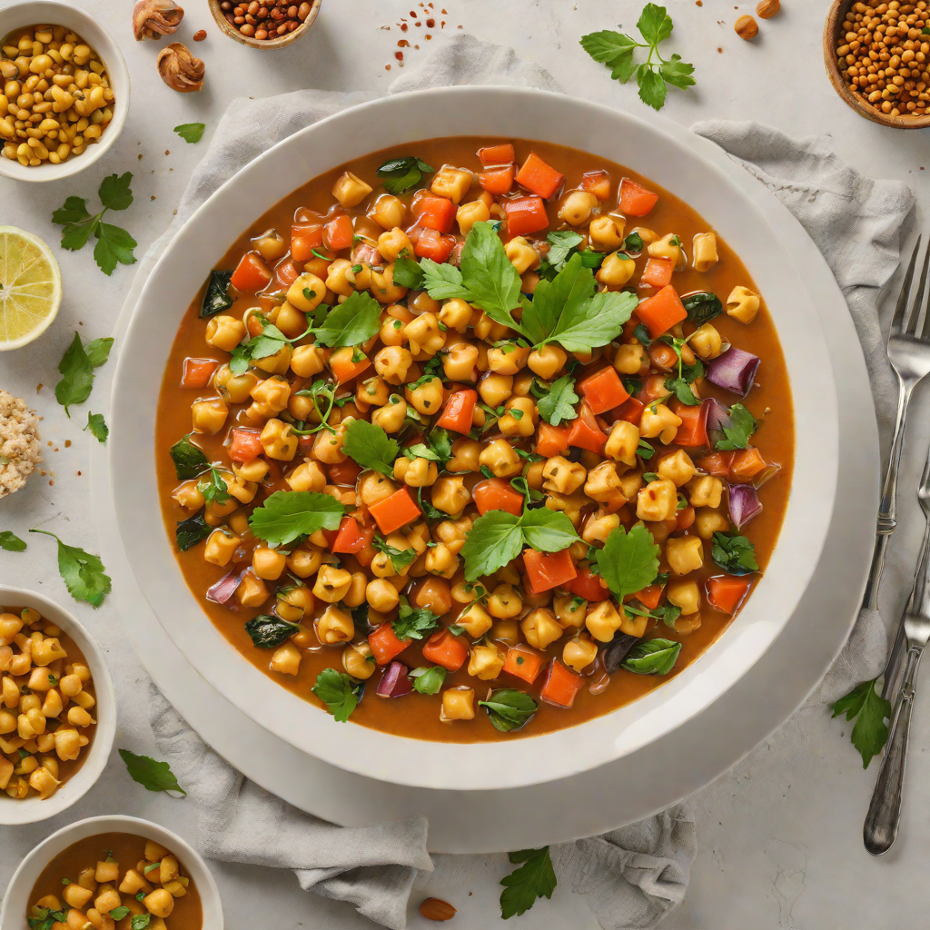Oven-Baked Spiced Chickpea and Vegetable Stew