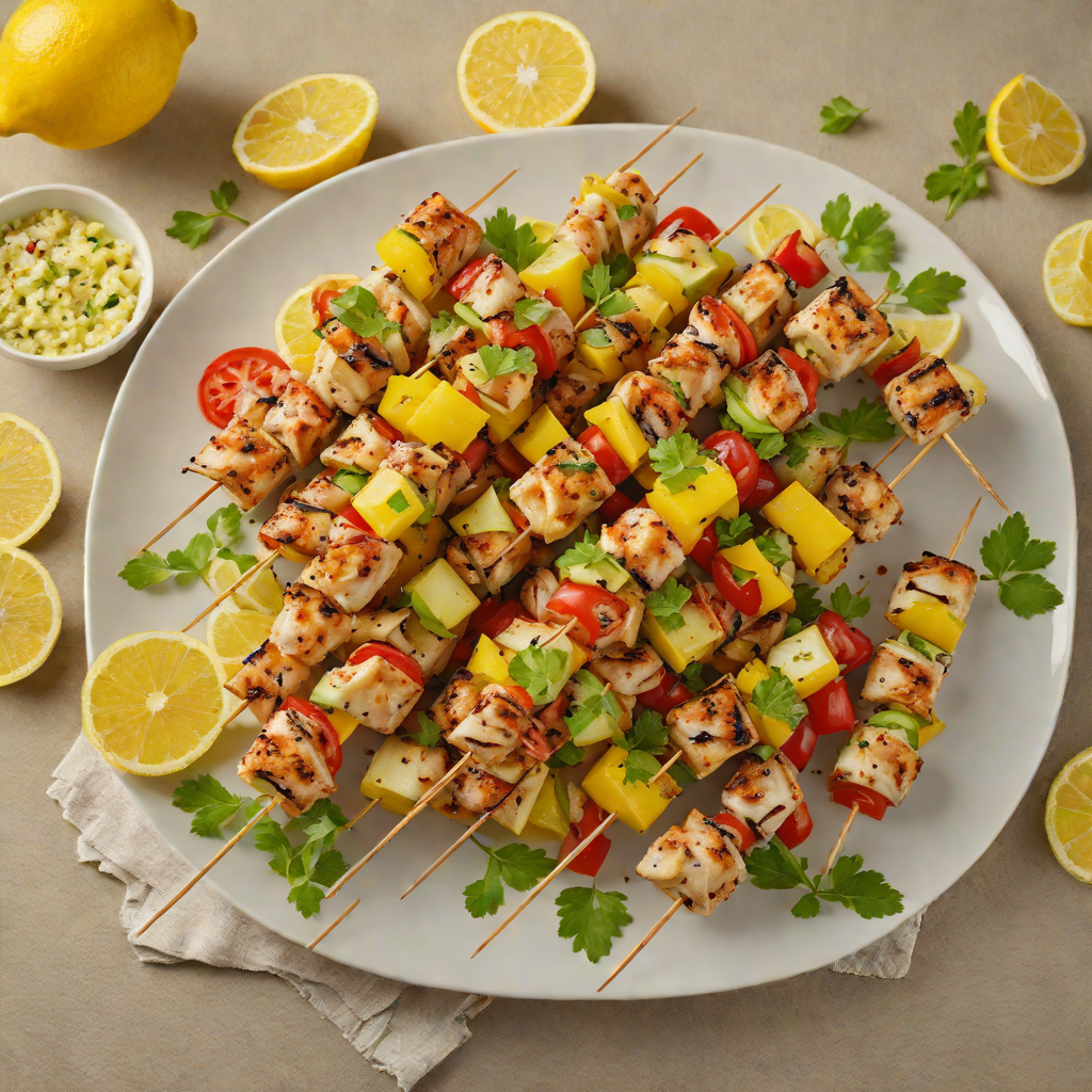Merriam-Webster-Inspired Playful Lemon-Pepper Chicken Skewers
