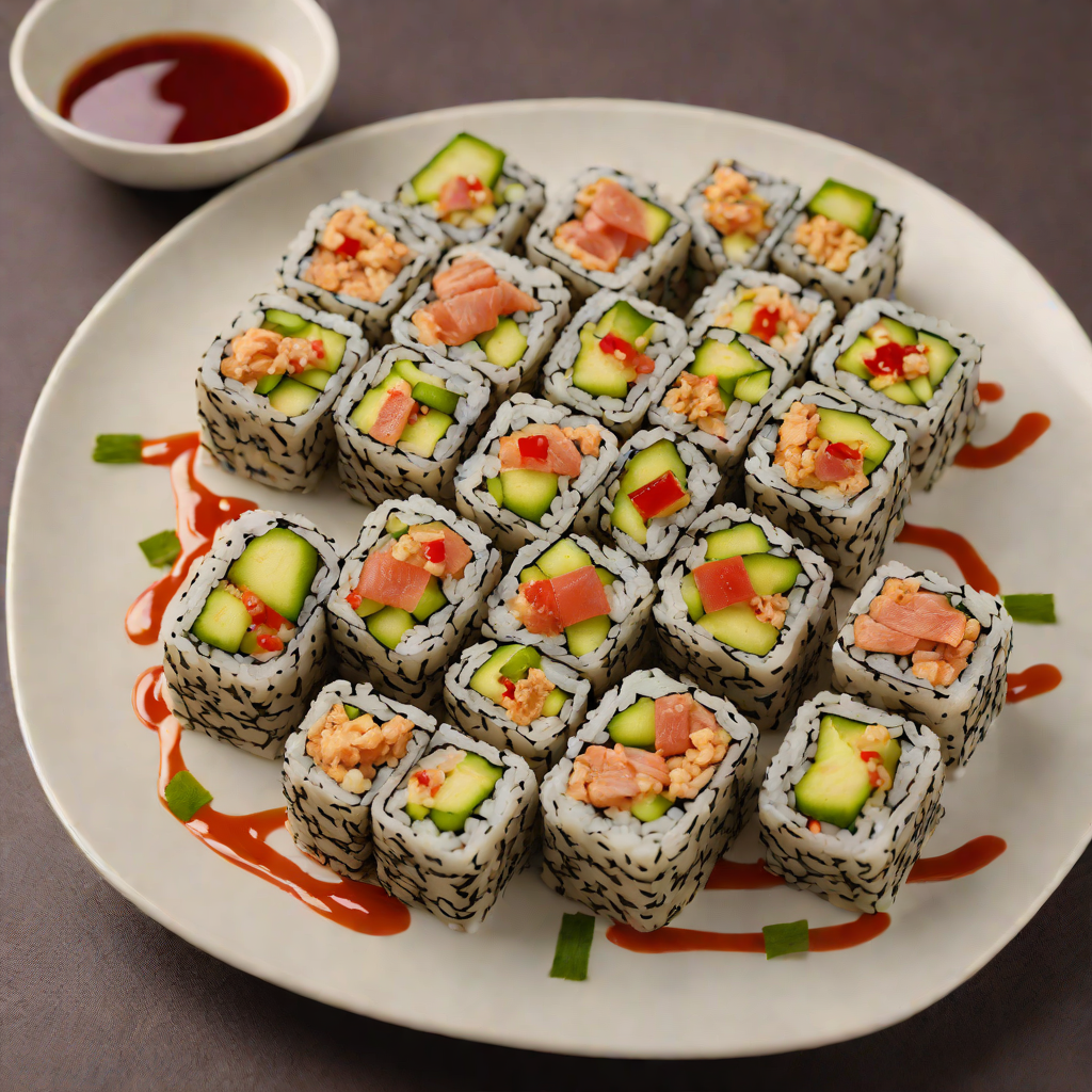 Spicy Suko-Style Tuna Sushi Roll
