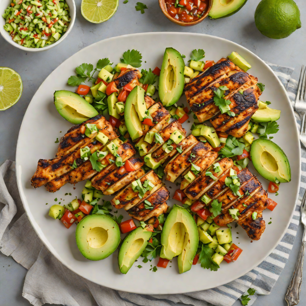 Keto Cajun-Spiced Grilled Chicken with Avocado Salsa