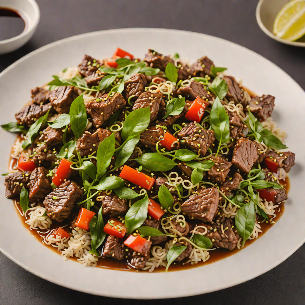 Stir-Fried Lemongrass Beef with Thai Basil