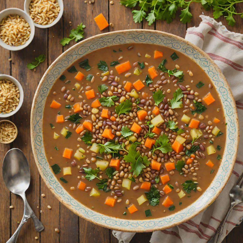 Slow Cooker Cardiac-Friendly Vegetable Lentil Soup