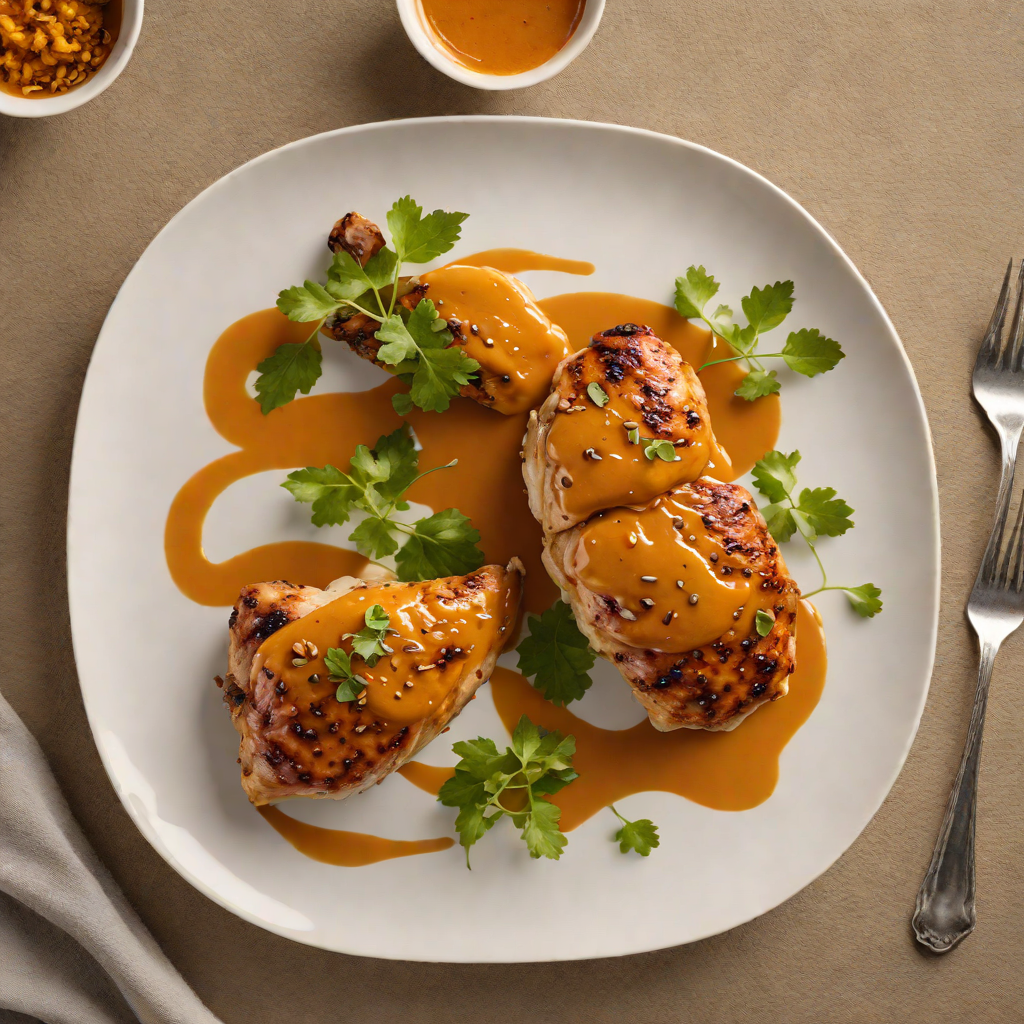 Maple-Glazed Chicken with Spiced Pumpkin Purée