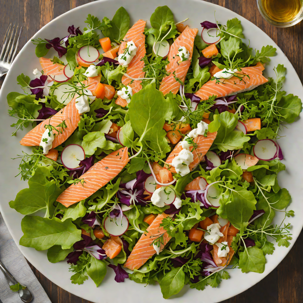 Northern-Style Smoked Trout Salad with Horseradish Dressing