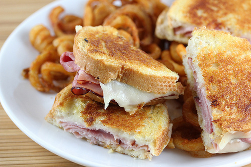 Silver Spoon Grilled Cheese with Honey Mustard Glaze