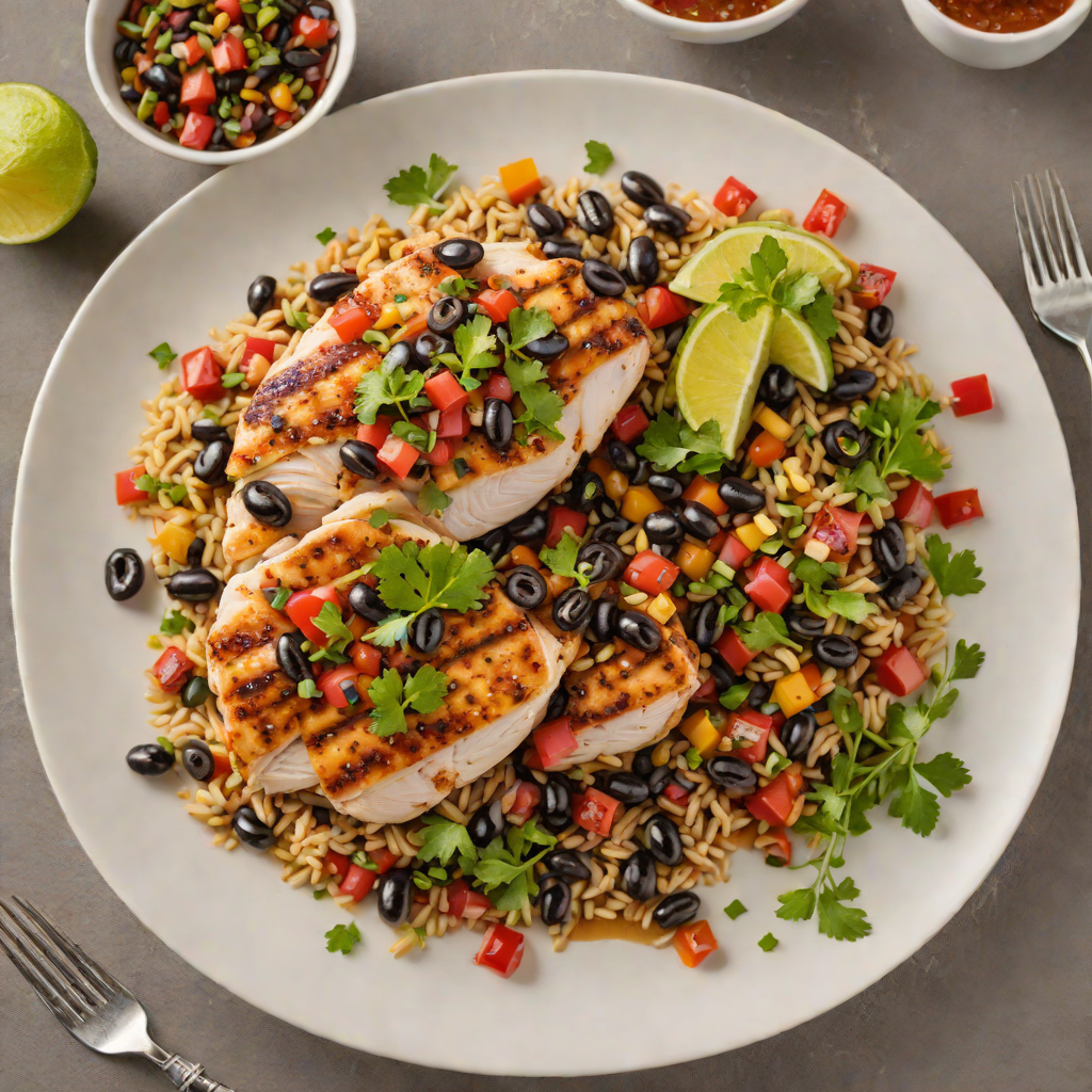 Pan-Seared Chicken with Smoky Chipotle and Black Bean Salsa