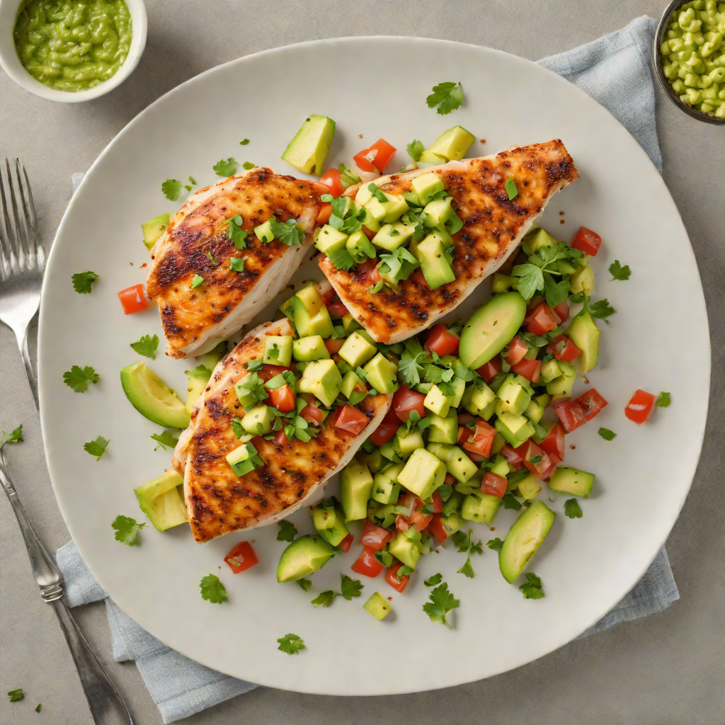 Pan-Seared Chicken with Spiced Avocado Salsa