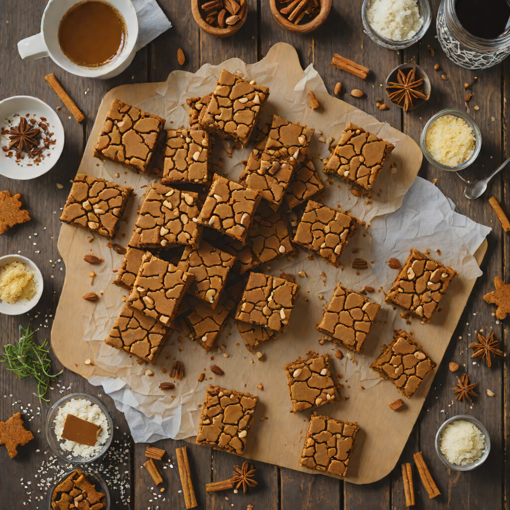 Spiced Ginger and Molasses Cookie Bars