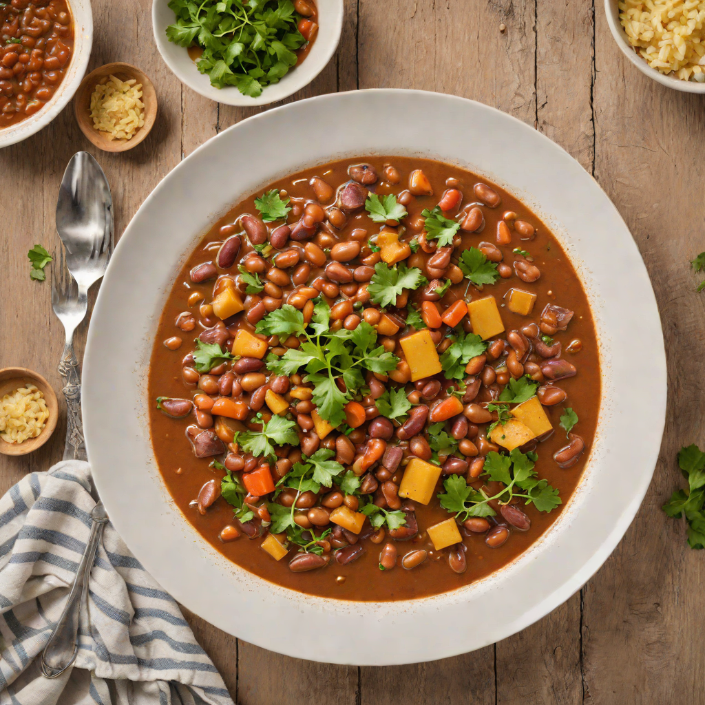 African-Spiced Slow Cooker Elephant Bean Stew