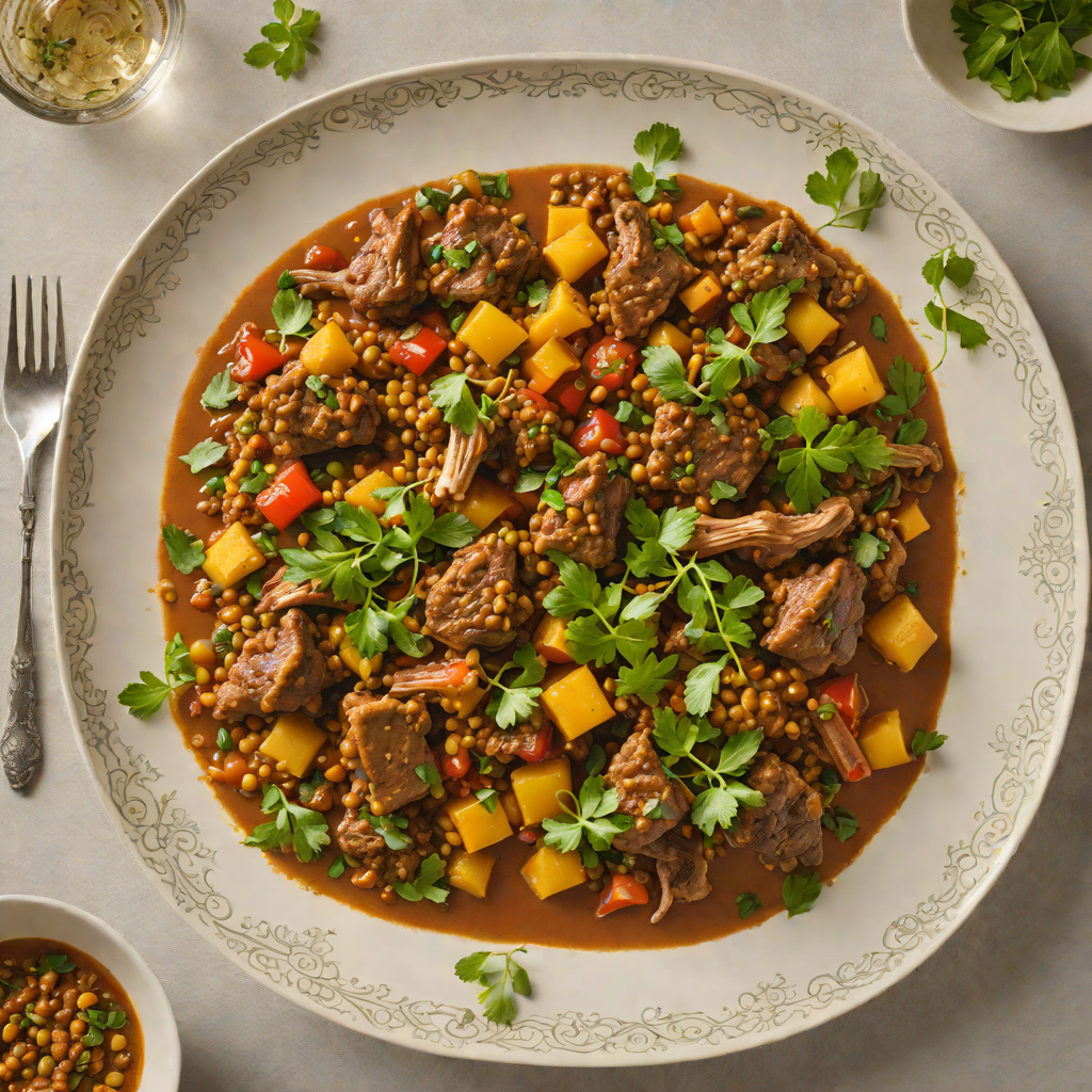 Elephant-Inspired Herb and Spiced Lamb Tagine