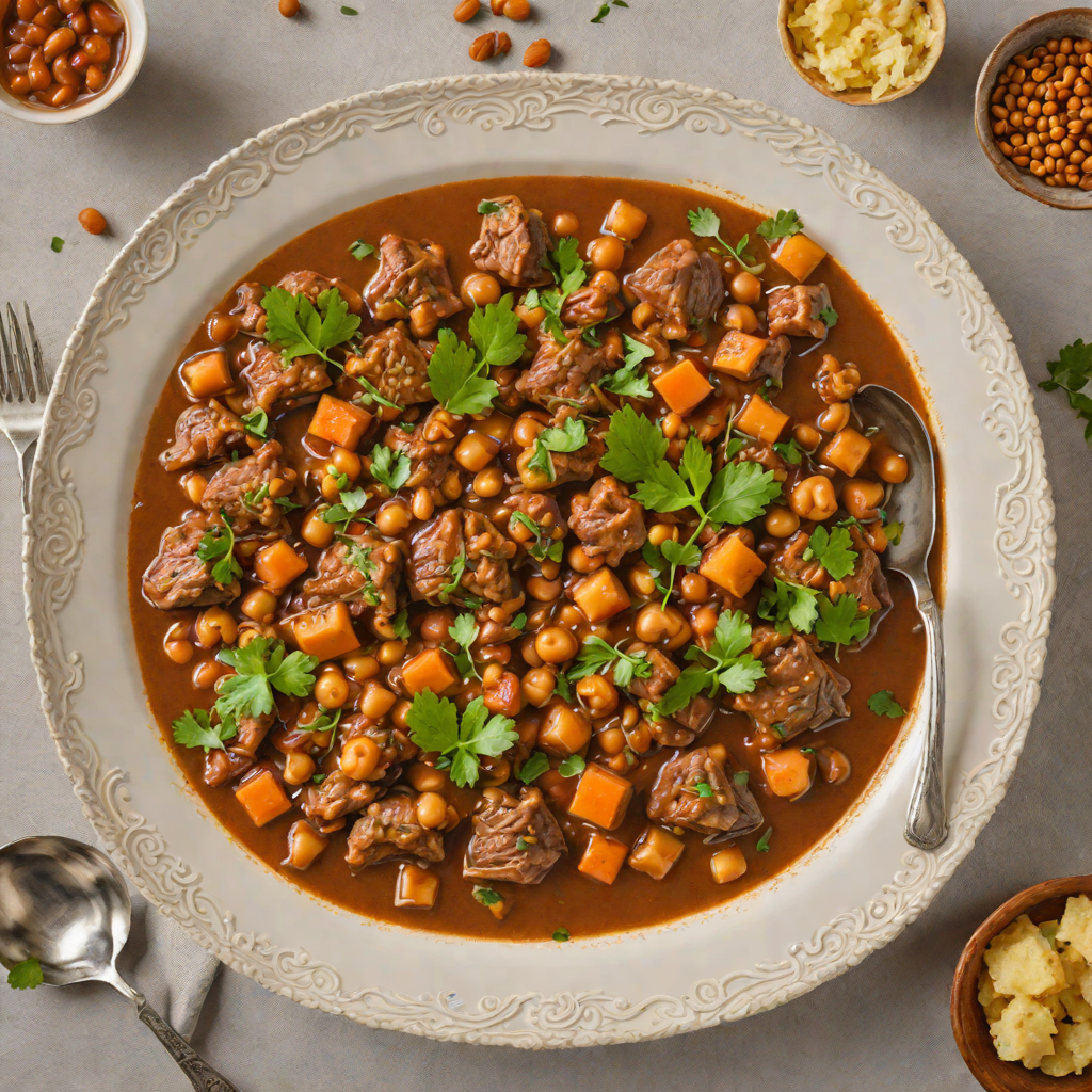 Slow-Simmered Iraqi Lamb Stew with Tamarind and Chickpeas