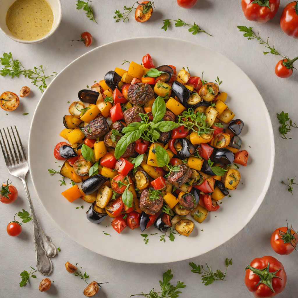 Herb-Infused Ratatouille with Roasted Vegetables