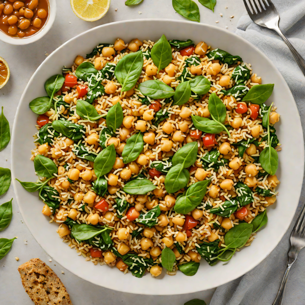 One-Pot Mediterranean Quinoa with Chickpeas and Spinach