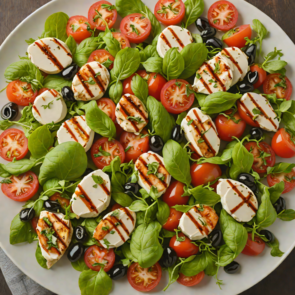 Chicken Caprese Salad with Balsamic Glaze