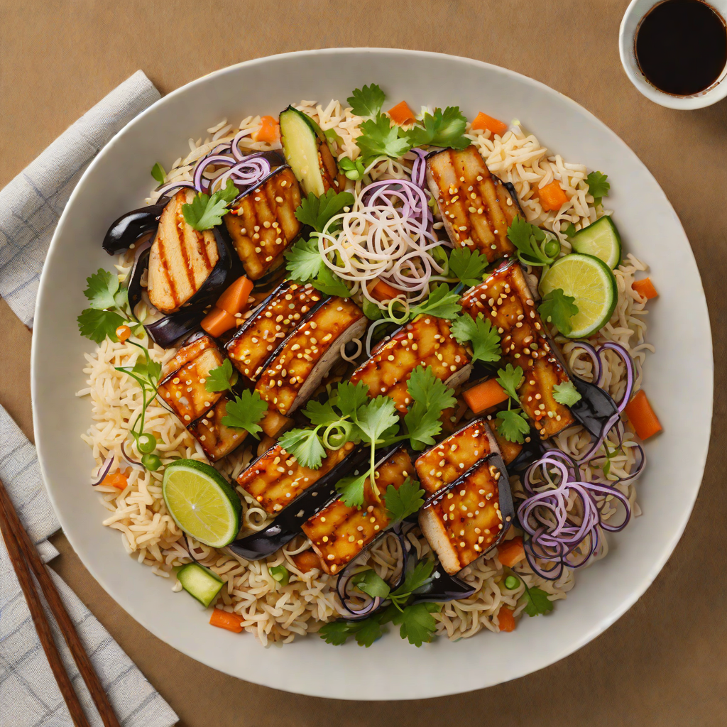 Sushi-Style Miso-Glazed Eggplant Donburi