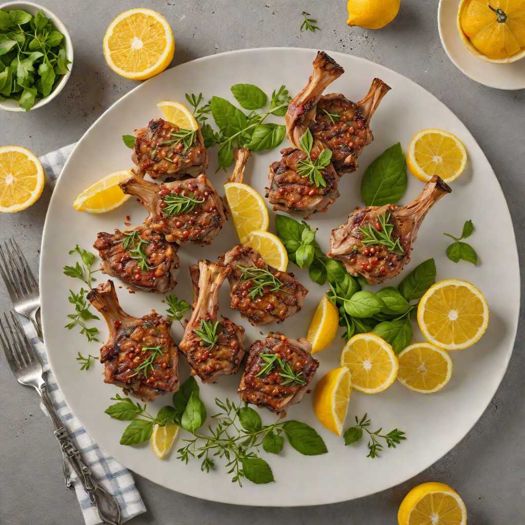 Baked Lemon-Oregano Greek Lamb Chops