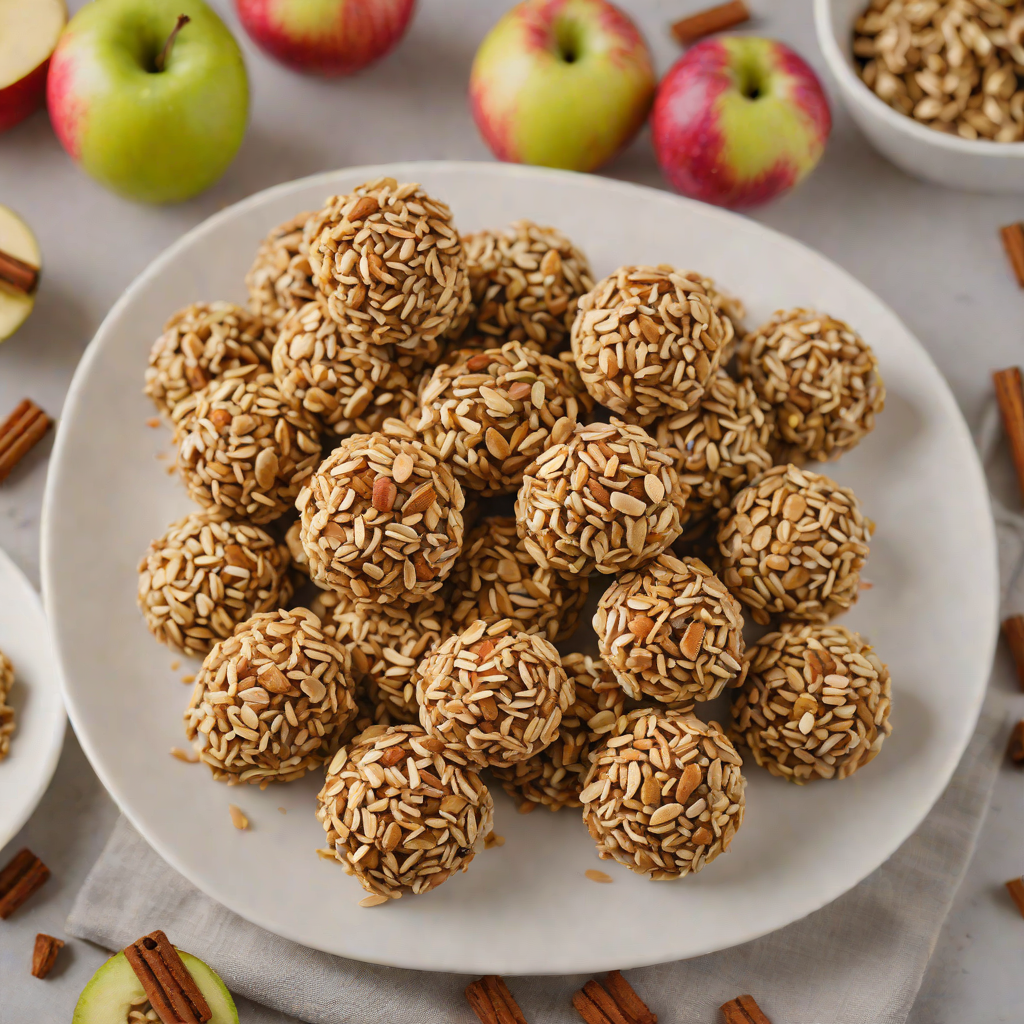No-Bake Cinnamon Apple Oat Energy Bites