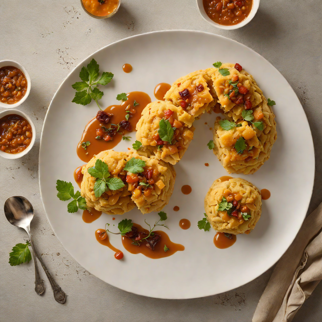 Veggie-Packed Pumpkin Damper with Bush Tomato Chutney