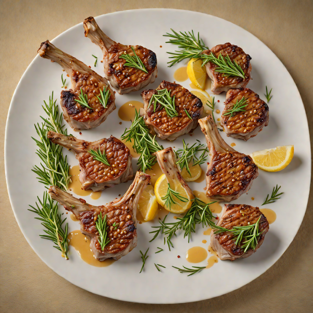 Pan-Seared Falkland Island Lamb Chops with Juniper and Rosemary