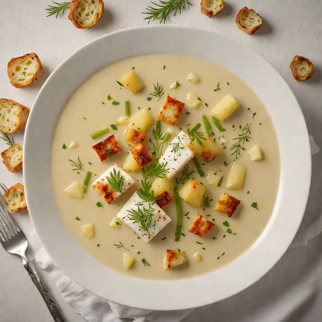 Smoked Falkland Island Cod Chowder with Potatoes and Leeks
