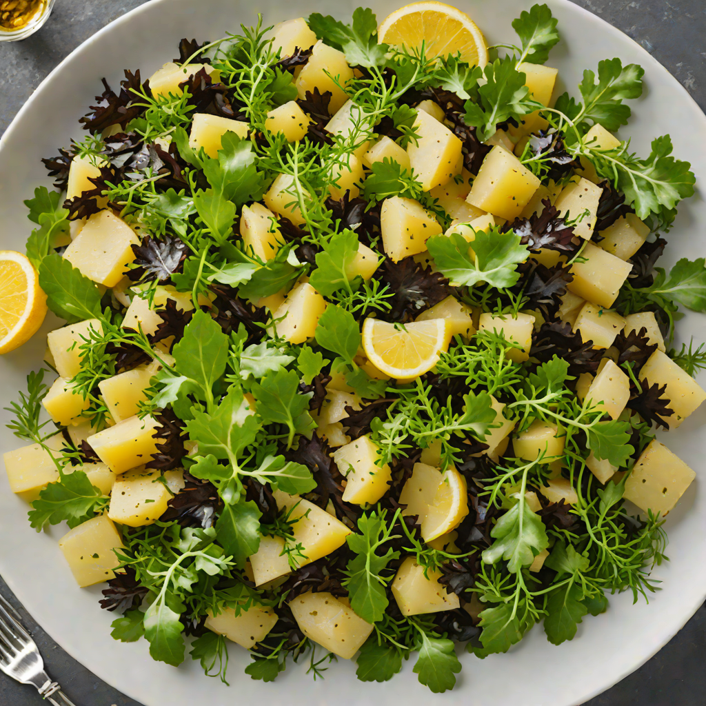 Falkland Islands Coastal Seaweed and Potato Salad with Lemon Vinaigrette