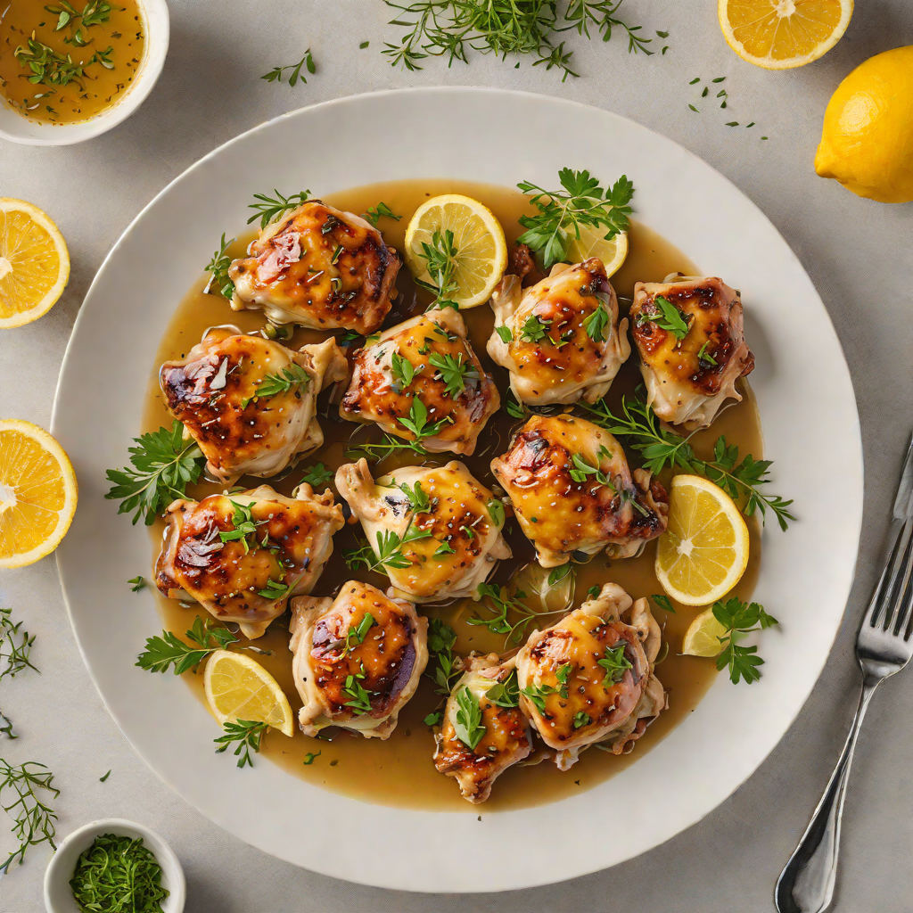 Lemon-Braised Chicken Thighs with Garlic and Thyme