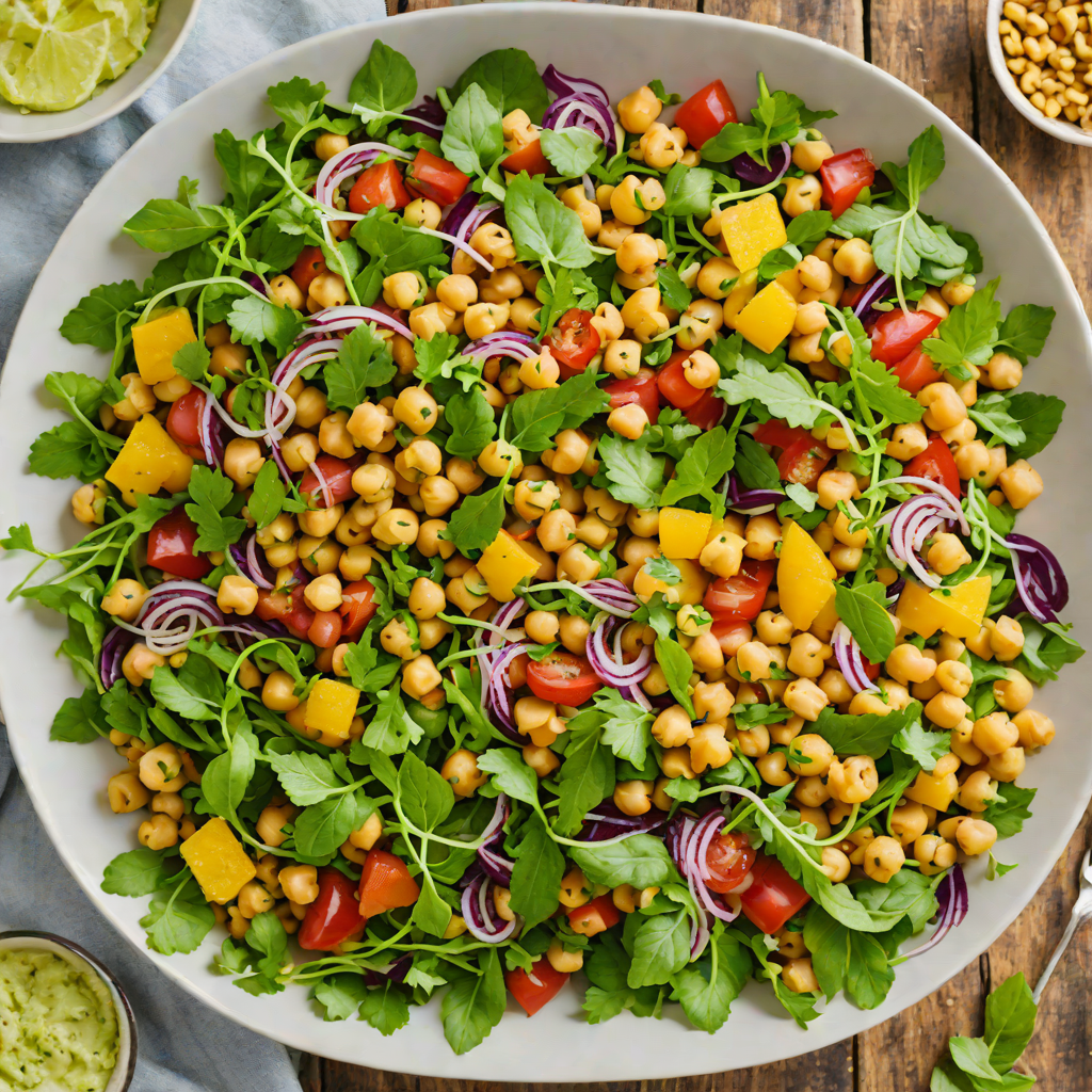 No-Cook Cool Math Citrus and Herb Chickpea Salad