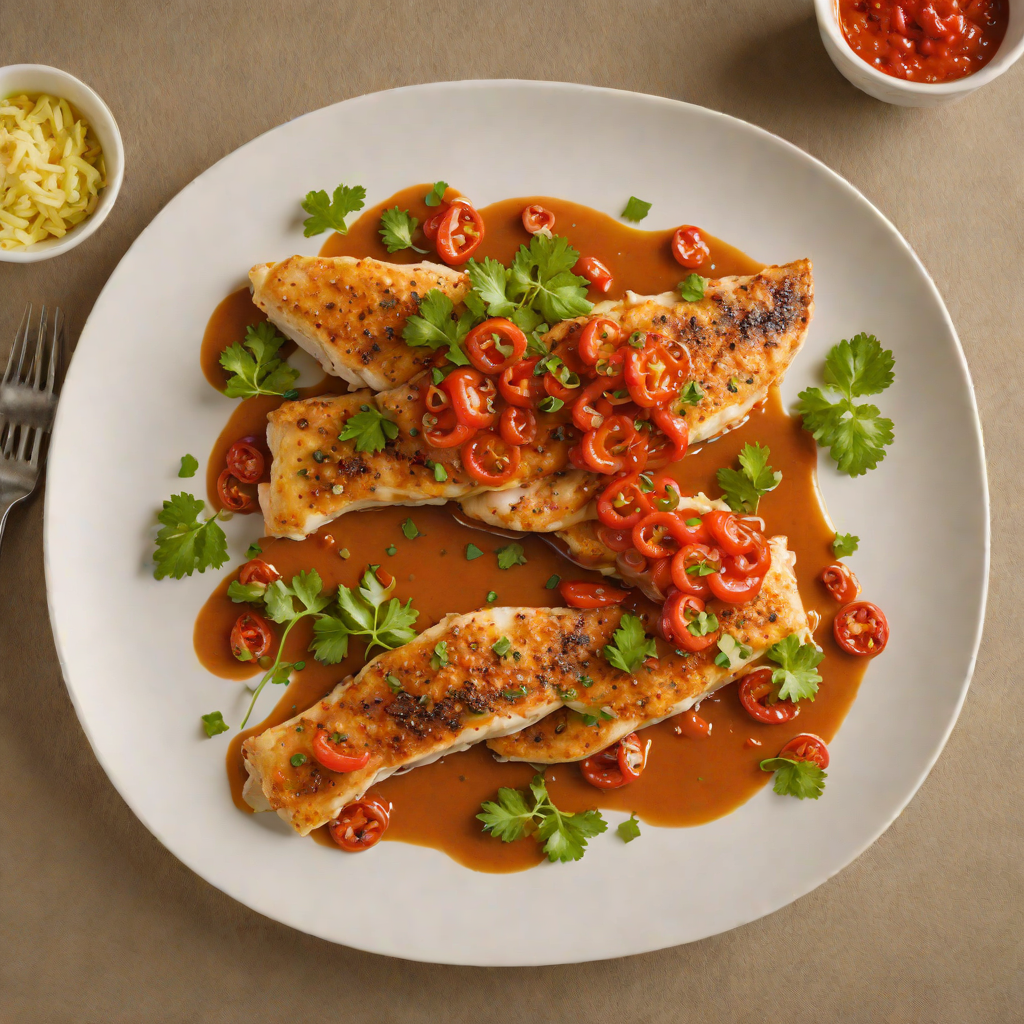 Pan-Seared Catfish with Spicy Texan Pepper Sauce