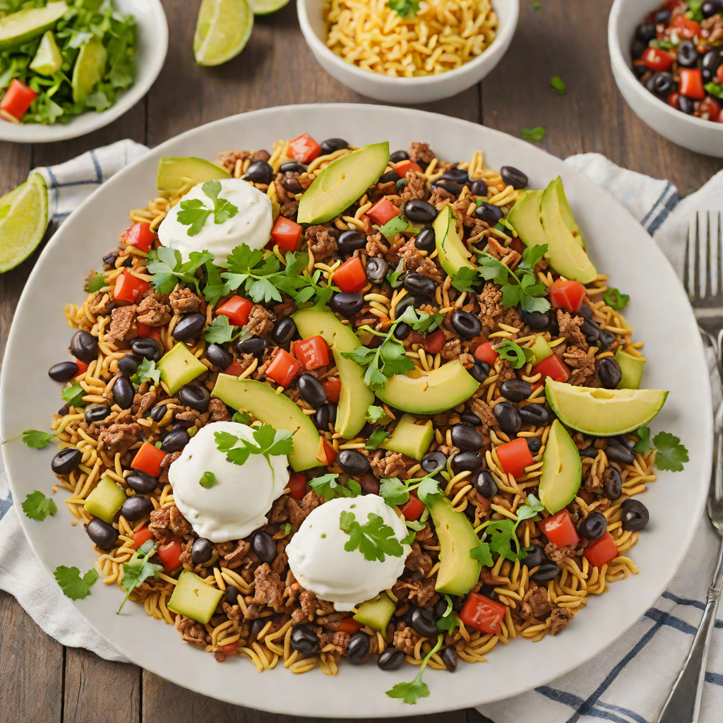 Regional Tex-Mex Beef and Black Bean Skillet