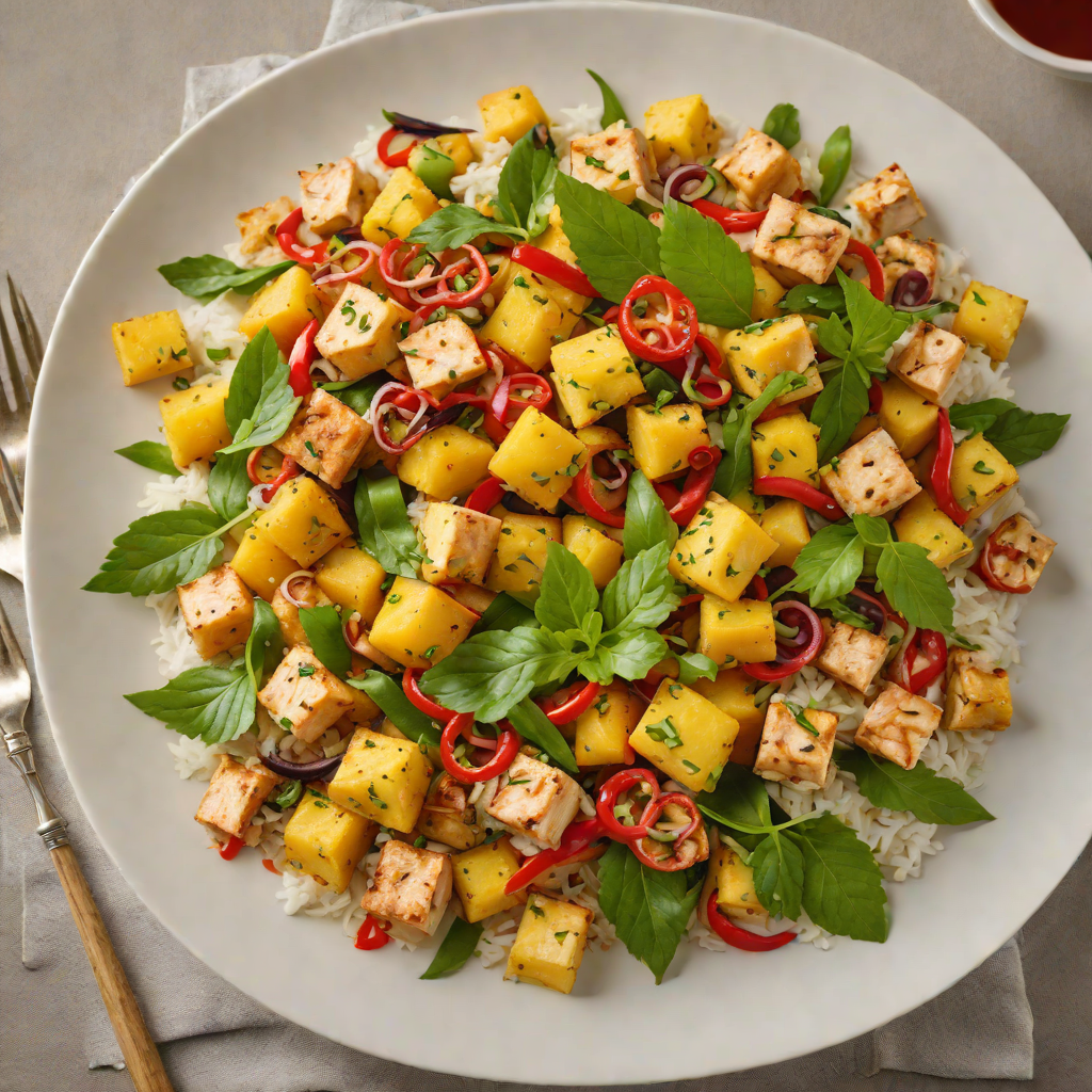 Spiced Pineapple and Tofu Stir Fry