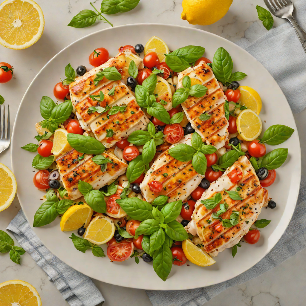 Interactive Web-Themed Lemon Basil Chicken Skillet